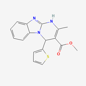 Methyl 2-methyl-4-(2-thienyl)-1,4-dihydropyrimido[1,2-a]benzimidazole-3-carboxylate