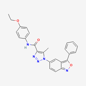 N-(4-ethoxyphenyl)-5-methyl-1-(3-phenyl-2,1-benzoxazol-5-yl)-1H-1,2,3-triazole-4-carboxamide