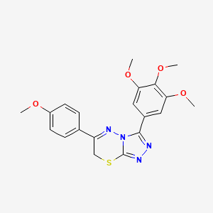 6-(4-methoxyphenyl)-3-(3,4,5-trimethoxyphenyl)-7H-[1,2,4]triazolo[3,4-b][1,3,4]thiadiazine