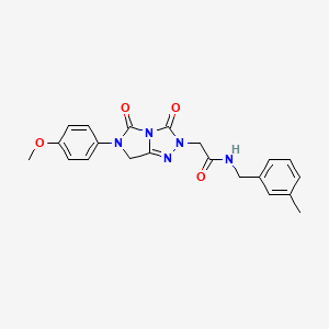 2-[6-(4-methoxyphenyl)-3,5-dioxo-6,7-dihydro-3H-imidazo[5,1-c][1,2,4]triazol-2(5H)-yl]-N-(3-methylbenzyl)acetamide