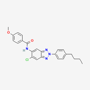 N-[2-(4-butylphenyl)-6-chloro-2H-benzotriazol-5-yl]-4-methoxybenzamide