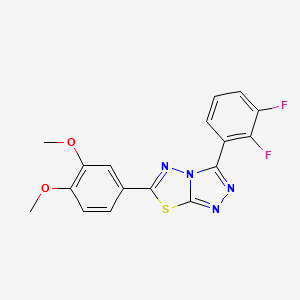 3-(2,3-Difluorophenyl)-6-(3,4-dimethoxyphenyl)[1,2,4]triazolo[3,4-b][1,3,4]thiadiazole