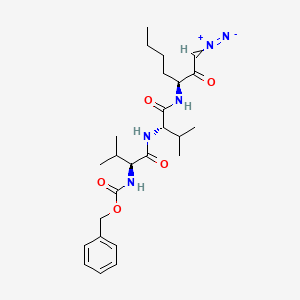 molecular formula C25H37N5O5 B1146159 Z-缬-缬-Nle-重氮甲基酮 CAS No. 155026-49-6