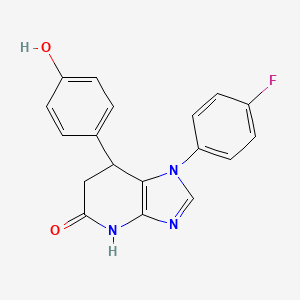 1-(4-Fluorophenyl)-7-(4-hydroxyphenyl)-4H,6H,7H-imidazo[4,5-b]pyridin-5-one