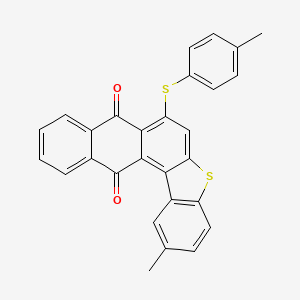 2-Methyl-7-[(4-methylphenyl)sulfanyl]anthra[2,1-b]benzo[d]thiophene-8,13-dione