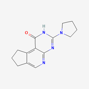 11-(Pyrrolidin-1-yl)-8,10,12-triazatricyclo[7.4.0.0{2,6}]trideca-1(9),2(6),7,10-tetraen-13-one