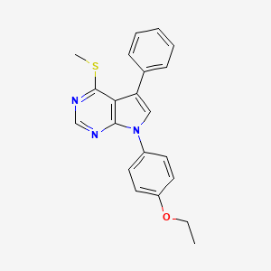 7-(4-ethoxyphenyl)-4-(methylsulfanyl)-5-phenyl-7H-pyrrolo[2,3-d]pyrimidine