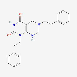 2-hydroxy-1,6-bis(2-phenylethyl)-5,6,7,8-tetrahydropyrimido[4,5-d]pyrimidin-4(1H)-one