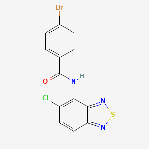 4-bromo-N-(5-chloro-2,1,3-benzothiadiazol-4-yl)benzamide