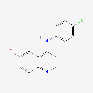 N-(4-chlorophenyl)-6-fluoroquinolin-4-amine