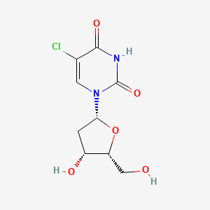 molecular formula C₉H₁₁ClN₂O₅ B1146173 尿苷，5-氯-2'-脱氧- CAS No. 188559-94-6