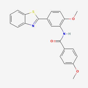 N-[5-(1,3-benzothiazol-2-yl)-2-methoxyphenyl]-4-methoxybenzamide