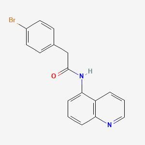 2-(4-bromophenyl)-N-(quinolin-5-yl)acetamide