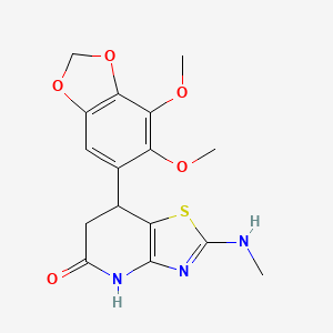 7-(6,7-dimethoxy-1,3-benzodioxol-5-yl)-2-(methylamino)-6,7-dihydro[1,3]thiazolo[4,5-b]pyridin-5(4H)-one