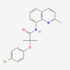 2-(4-bromophenoxy)-2-methyl-N-(2-methylquinolin-8-yl)propanamide