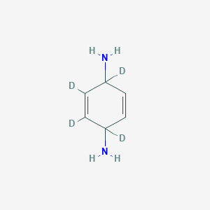 molecular formula C6H4D4N2 B1146197 1,2,3,4-Tetradeuteriocyclohexa-2,5-diene-1,4-diamine CAS No. 153200-72-7
