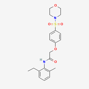 N-(2-ethyl-6-methylphenyl)-2-[4-(morpholin-4-ylsulfonyl)phenoxy]acetamide