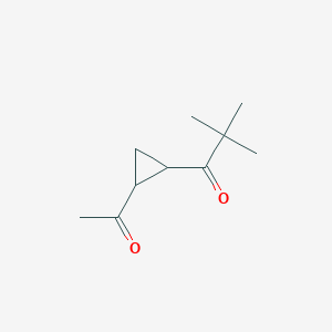 B114620 1-(2-Acetylcyclopropyl)-2,2-dimethylpropan-1-one CAS No. 148853-00-3