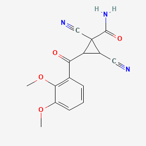 1,2-Dicyano-3-[(2,3-dimethoxyphenyl)carbonyl]cyclopropanecarboxamide