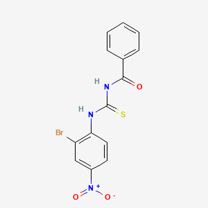 N-[(2-bromo-4-nitrophenyl)carbamothioyl]benzamide