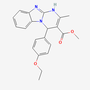 Methyl 4-(4-ethoxyphenyl)-2-methyl-1,4-dihydropyrimido[1,2-a]benzimidazole-3-carboxylate