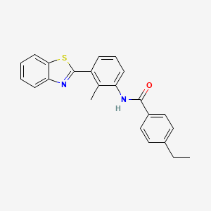 N-[3-(1,3-benzothiazol-2-yl)-2-methylphenyl]-4-ethylbenzamide