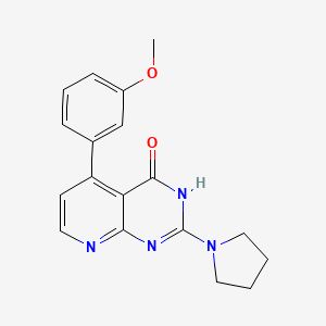 5-(3-methoxyphenyl)-2-(pyrrolidin-1-yl)pyrido[2,3-d]pyrimidin-4(3H)-one