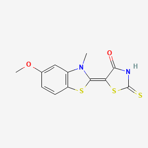 (5Z)-5-(5-methoxy-3-methyl-1,3-benzothiazol-2(3H)-ylidene)-2-thioxo-1,3-thiazolidin-4-one