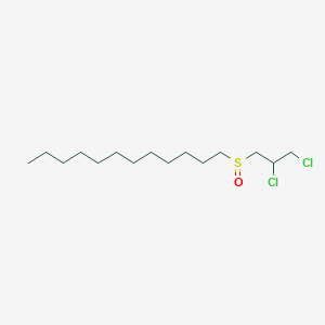 1-[(2,3-Dichloropropyl)sulfinyl]dodecane