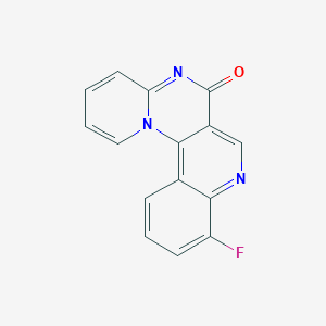 14-fluoro-2,8,12-triazatetracyclo[8.8.0.02,7.013,18]octadeca-1(18),3,5,7,10,12,14,16-octaen-9-one