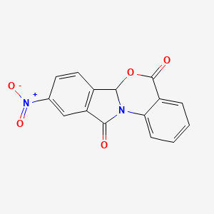 molecular formula C15H8N2O5 B11462103 9-nitro-5H-isoindolo[2,1-a][3,1]benzoxazine-5,11(6aH)-dione 