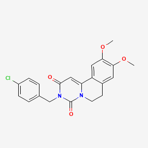 3-(4-chlorobenzyl)-9,10-dimethoxy-6,7-dihydro-2H-pyrimido[6,1-a]isoquinoline-2,4(3H)-dione