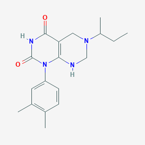 Pyrimido[4,5-d]pyrimidine-2,4(1H,3H)-dione, 1-(3,4-dimethylphenyl)-5,6,7,8-tetrahydro-6-(1-methylpropyl)-