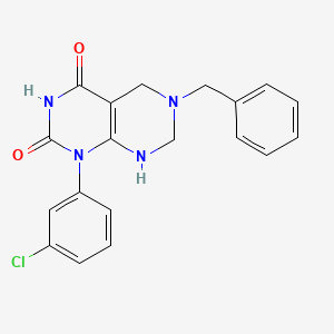 6-benzyl-1-(3-chlorophenyl)-2-hydroxy-5,6,7,8-tetrahydropyrimido[4,5-d]pyrimidin-4(1H)-one