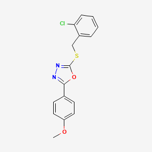 2-[(2-Chlorobenzyl)sulfanyl]-5-(4-methoxyphenyl)-1,3,4-oxadiazole