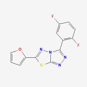 3-(2,5-Difluorophenyl)-6-(furan-2-yl)[1,2,4]triazolo[3,4-b][1,3,4]thiadiazole