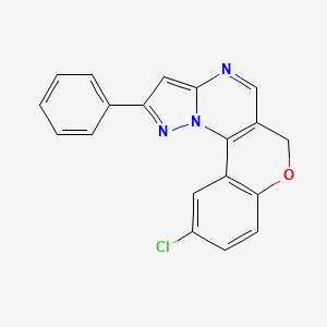 10-chloro-2-phenyl-6H-chromeno[3,4-e]pyrazolo[1,5-a]pyrimidine