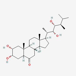 molecular formula C₂₈H₄₈O₅ B1146225 24-Epicastasterone CAS No. 72050-71-6