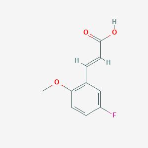 molecular formula C10H9FO3 B1146229 5-氟-2-甲氧基肉桂酸 CAS No. 157518-45-1