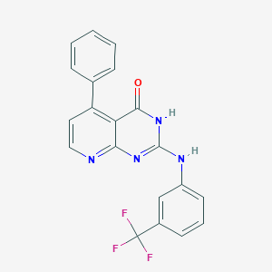 5-phenyl-2-{[3-(trifluoromethyl)phenyl]amino}pyrido[2,3-d]pyrimidin-4(3H)-one