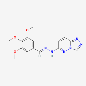 6-[(2E)-2-(3,4,5-trimethoxybenzylidene)hydrazinyl][1,2,4]triazolo[4,3-b]pyridazine