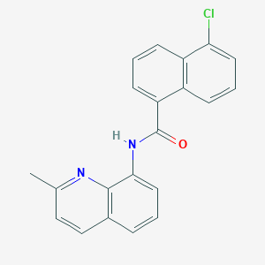 5-chloro-N-(2-methylquinolin-8-yl)naphthalene-1-carboxamide