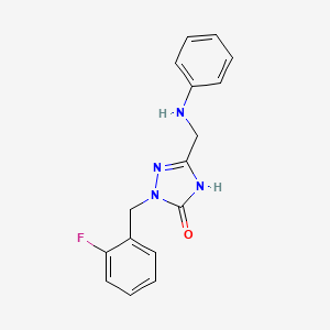 2-(2-fluorobenzyl)-5-[(phenylamino)methyl]-1,2-dihydro-3H-1,2,4-triazol-3-one