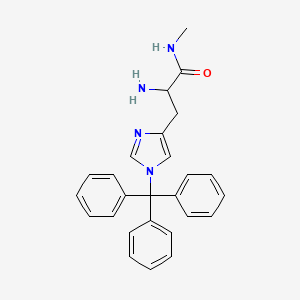 molecular formula C₂₆H₂₆N₄O B1146235 2-氨基-N-甲基-3-(1-三苯甲基咪唑-4-基)丙酰胺 CAS No. 145695-69-8
