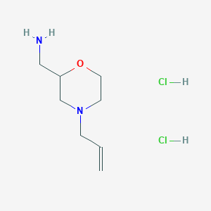 molecular formula C8H18Cl2N2O B1146236 (4-Allylmorpholin-2-yl)methanamine dihydrochloride CAS No. 141815-17-0