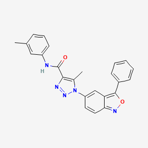 5-methyl-N-(3-methylphenyl)-1-(3-phenyl-2,1-benzoxazol-5-yl)-1H-1,2,3-triazole-4-carboxamide