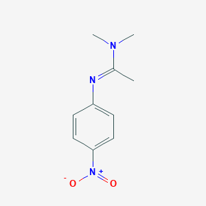 molecular formula C10H13N3O2 B114624 N'-(4-nitro-phenyl)-N,N-dimethyl-acetamidine CAS No. 36456-90-3