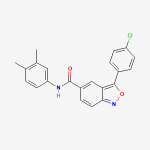 3-(4-chlorophenyl)-N-(3,4-dimethylphenyl)-2,1-benzoxazole-5-carboxamide