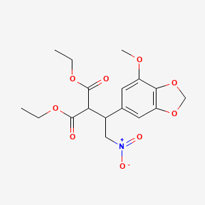 Diethyl [1-(7-methoxy-1,3-benzodioxol-5-yl)-2-nitroethyl]propanedioate