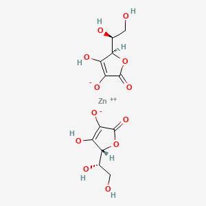 molecular formula C20H30N4O6S2Zn B1146244 锌-L-抗坏血酸 CAS No. 151728-40-4